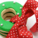 Christmas cookie wreath with red ribbon