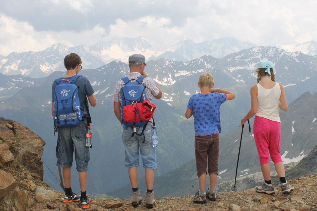 Dad with kids facing mountain of challenges on family mission trip