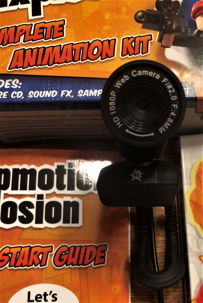 The Camera in Stopmotion Explosion Complete Animation Kit. 
