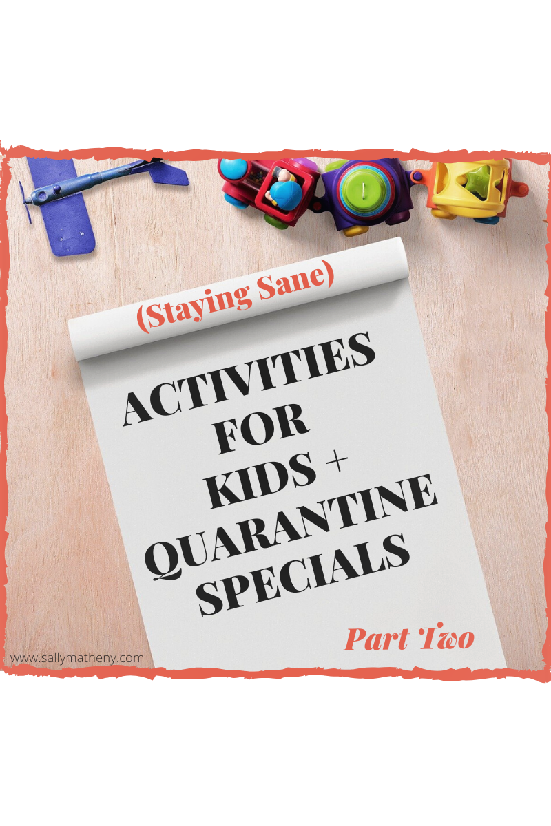 Activities for Kids written on play table