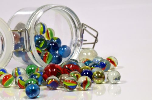 jar of spilling marbles