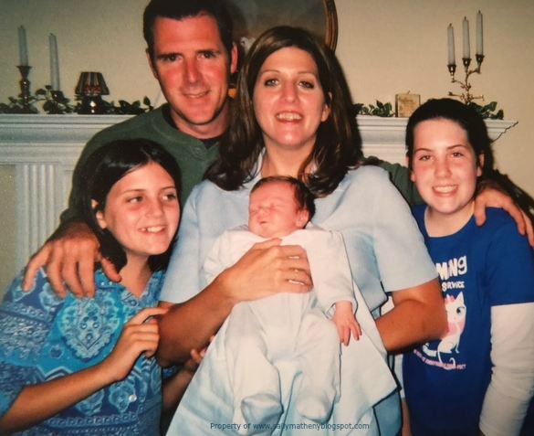 Sally Matheny's family photo of the day they brought their son home. 

(Photo rights belong to Sally Matheny and may not be used without her permission.)