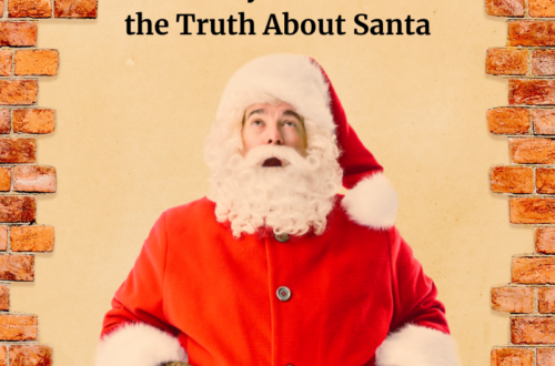 Nostalgic-looking Santa with text: The Day I Learned the Truth About Santa