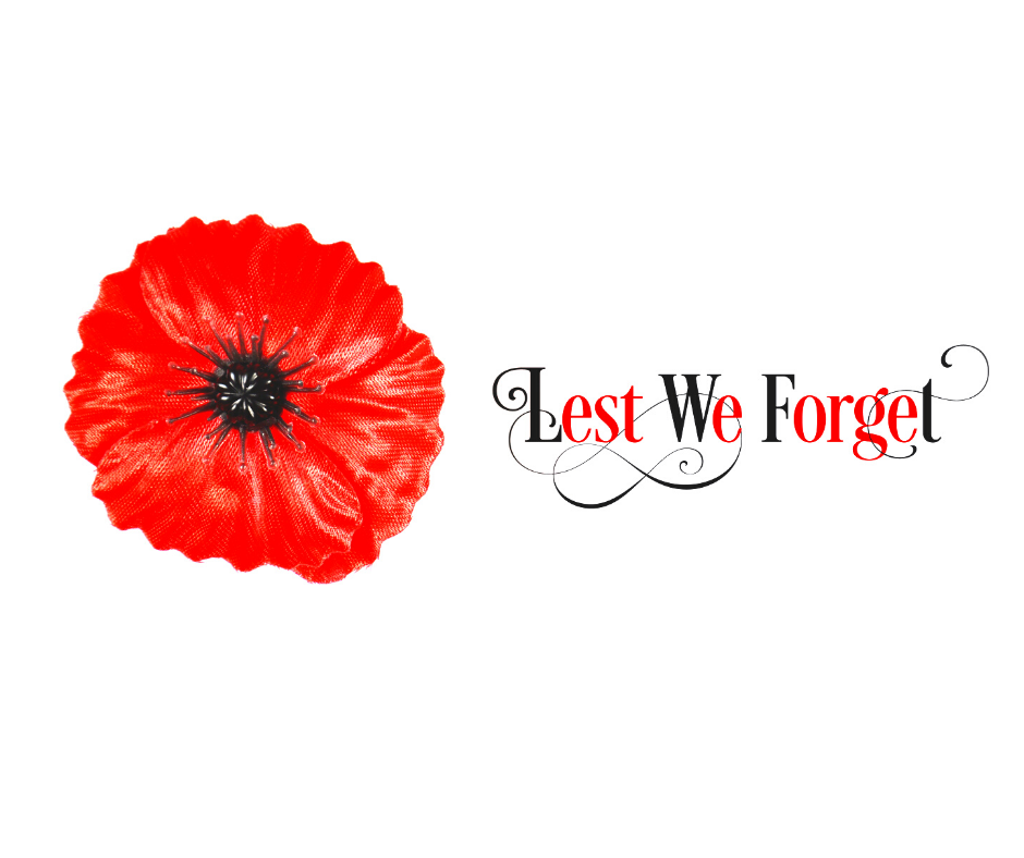 "Lest We Forget" Red Poppy