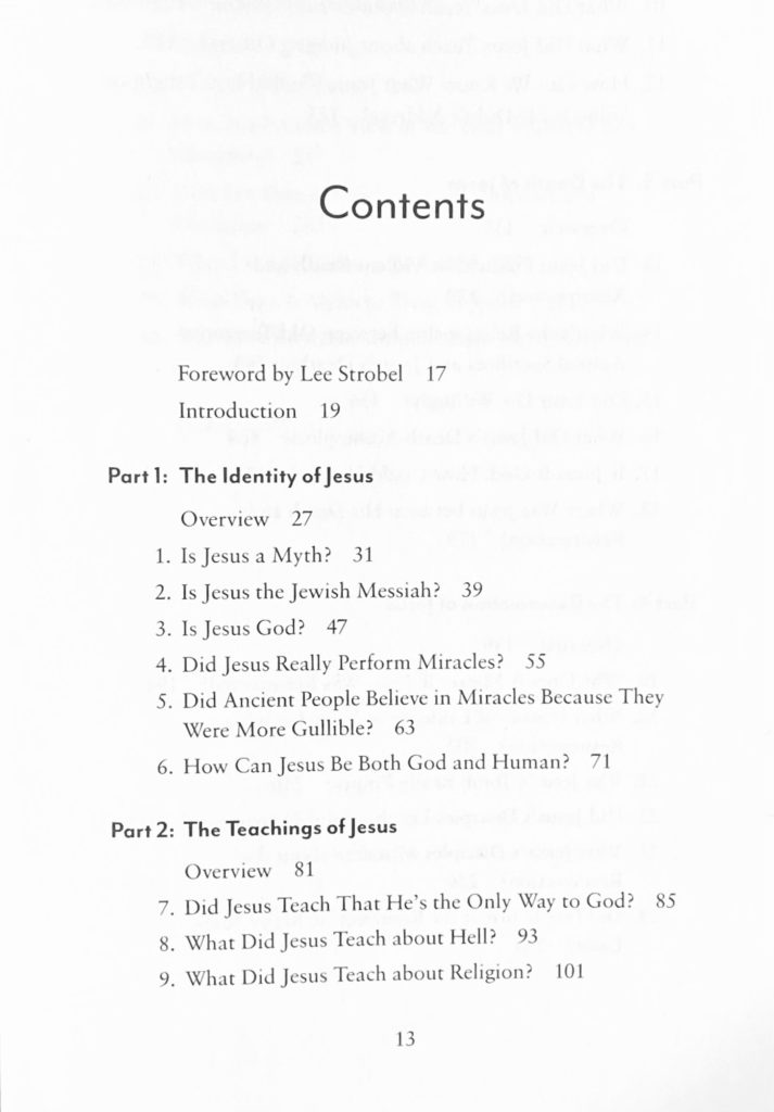 Talking With Your Kids About Jesus Contents page 1