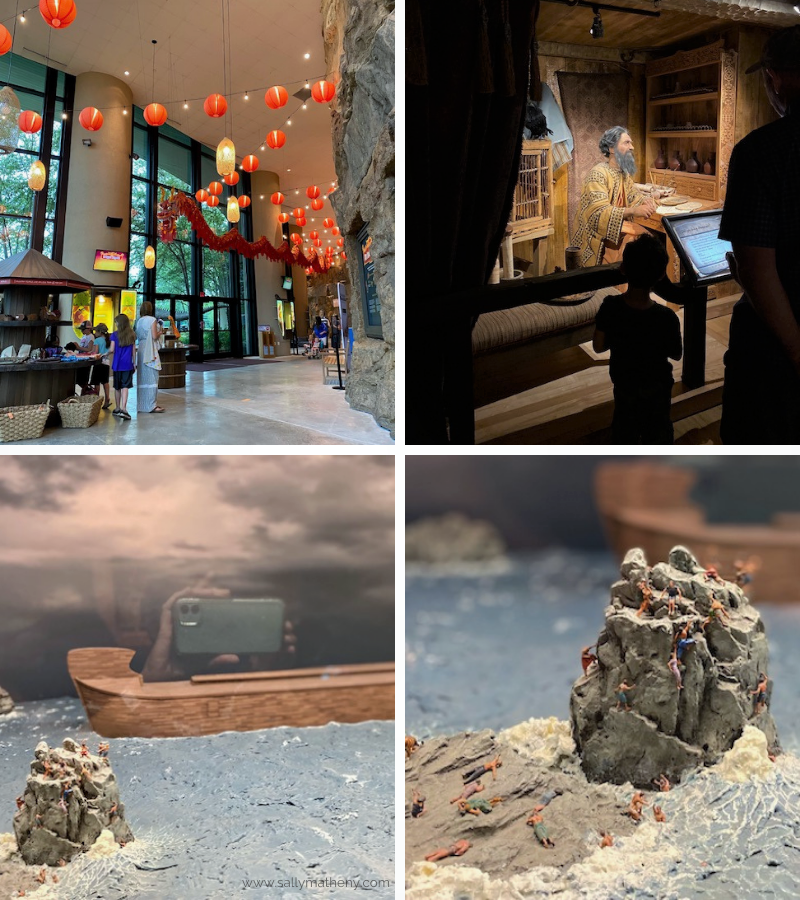 Shows exhibits at the Creation Museum. Photos by Sally Matheny, 2021.