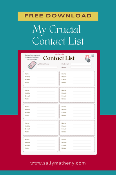 My Crucial Contact List