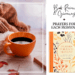 Book Review & Giveaway: Prayers for Each Moment (Book cover, cup of coffee, sweater).