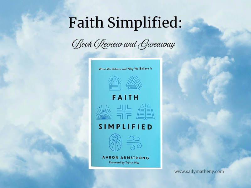 Book cover of Faith Simplified. Text: Book Review and Giveaway