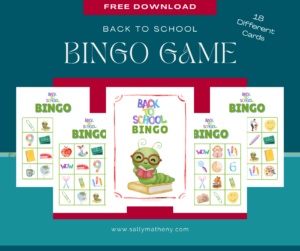 Back to School Bingo Game